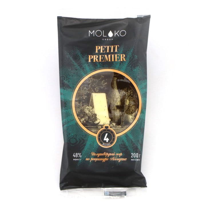 Сыр Петит Премьер Moloko Group полутвёрдый коровий БЗМЖ Santreyd 5809