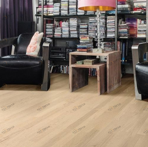 Паркетная доска Haro 4000 Series Top connect Белый Песочный Тренд Структурированный Дуб Натур с брашью (Текстурированная) 2200х180 мм 535414