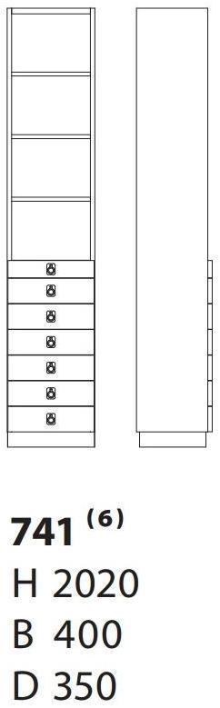 Karl Andersson Книжный шкаф из дерева Ka72 741  - Вид №1