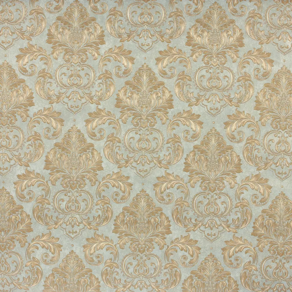 Обои флизелиновые Euro Decor Barocco зелёные 1.06 м 3700-6 81961370 STLM-2109155 - Вид №1