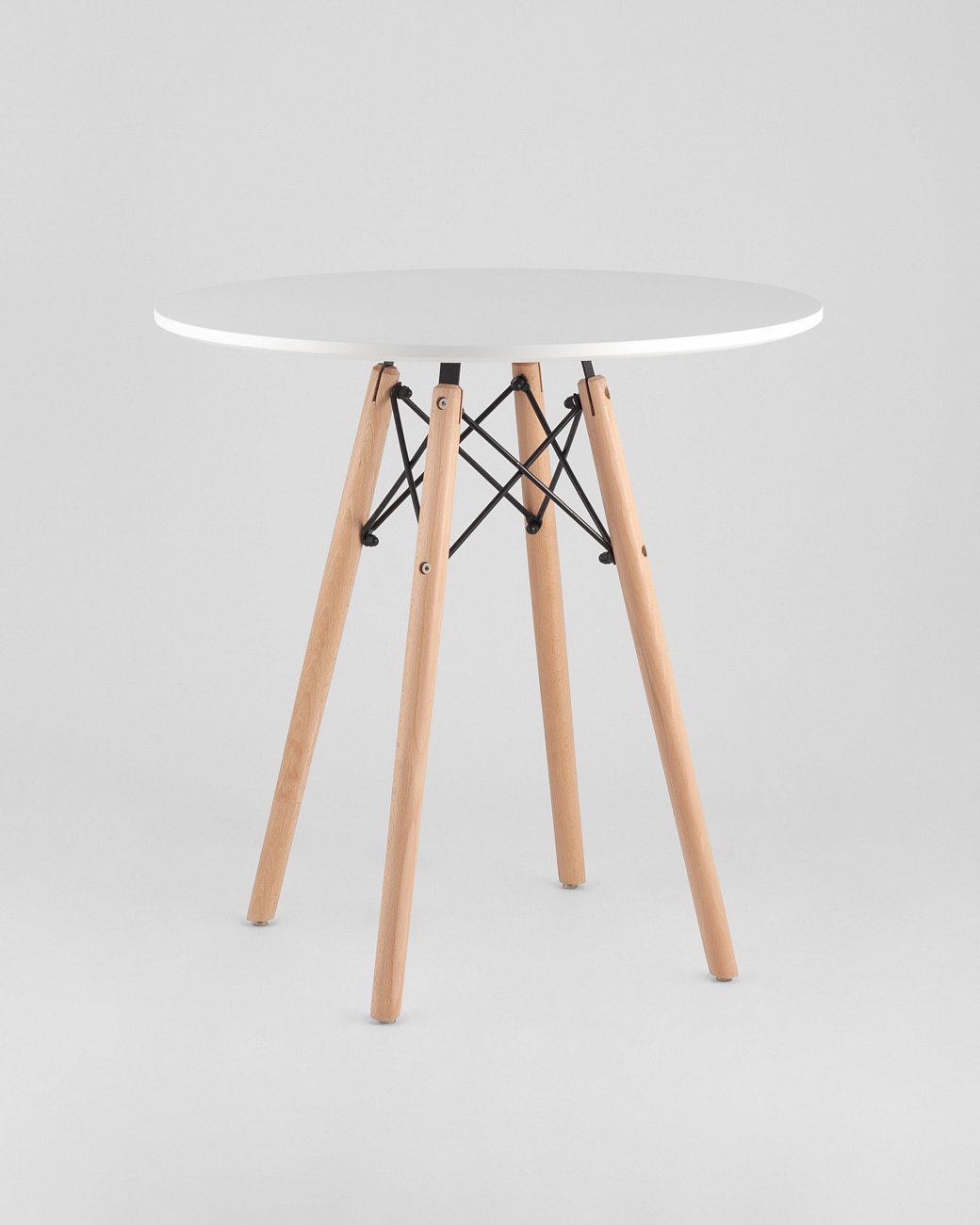 Стол обеденный круглый белый D 70 см DSW EAMES EAMES DSW 00-3958828 Белый  - Вид №1