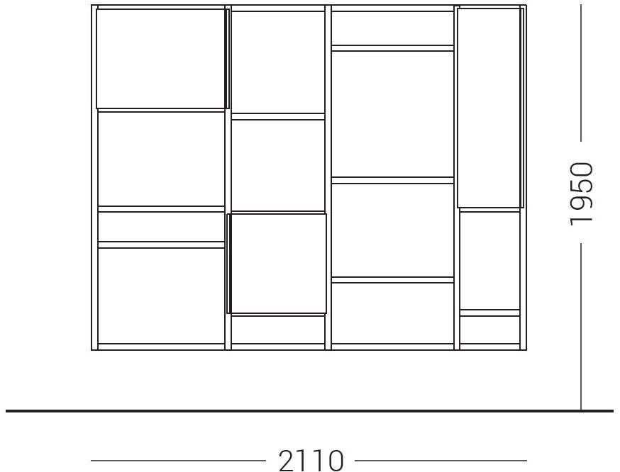 Dall'Agnese Подвесной лакированный стеллаж настенный Slim & speed up sun-id-1448898 - Вид №2