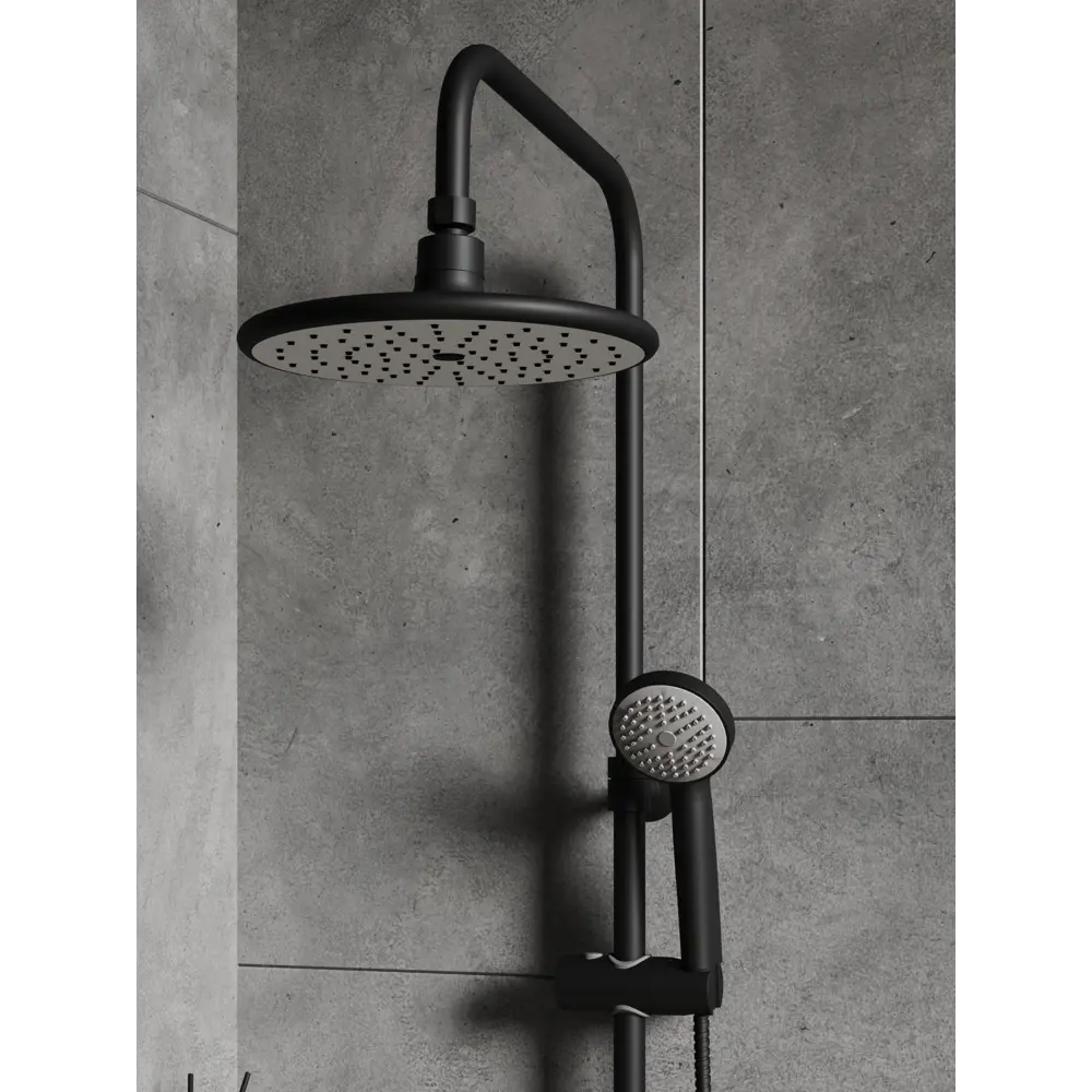 Душевая система Esko Marburg черная с 3 режимами распыления 89385949 STLM-1451884 - Вид №2