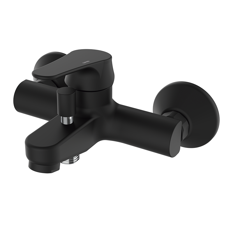 35164320 BASIC Черный смеситель ванна-душ Черный GRB MIXERS E-PLUS