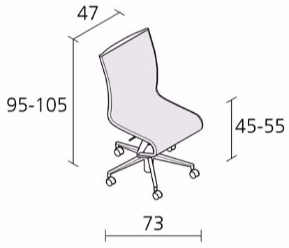 Alias Регулируемое по высоте вращающееся офисное кресло на колесиках Frame sun-id-1404413 - Вид №2