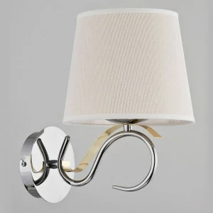 Бра металлическое с абажуром бежевое Sandra 22040 ALFA SANDRA 00-3928269 Бежевый