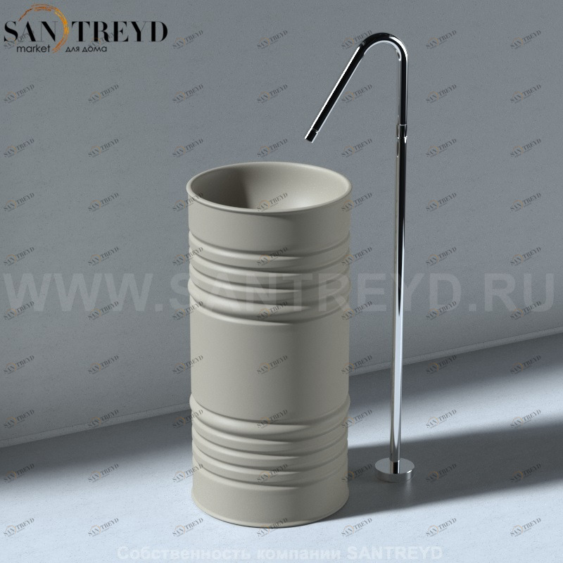 4742K81 Напольная раковина стоящая круглая Kerasan Artwork