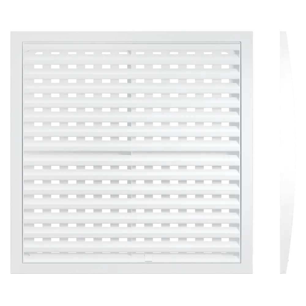 Решетка вентиляционная регулируемая Era 350x350 мм пластик цвет белый STLM-2194330 - Вид №3