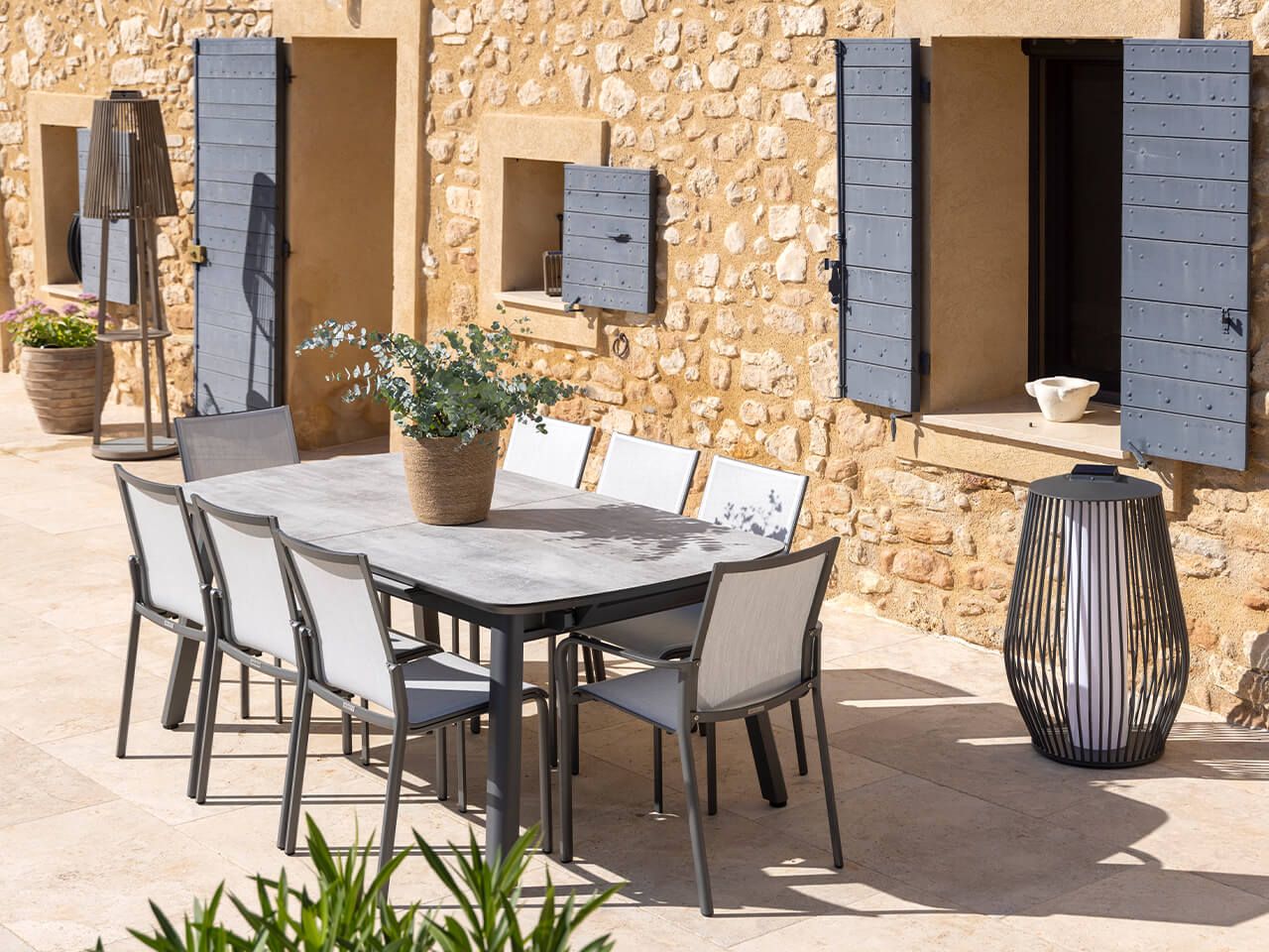 HPL выдвижной прямоугольный садовый стол Les Jardins® Копенгаген ARCH-00063478 - Вид №2