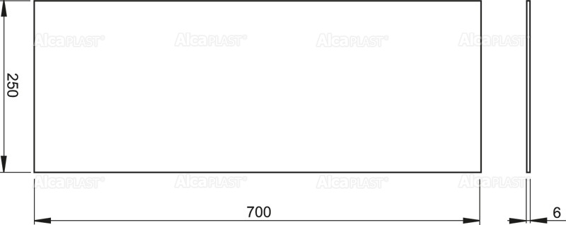 Звукоизоляционная плита для подвесного умывальника ALCAPLAST M940 - Вид №1