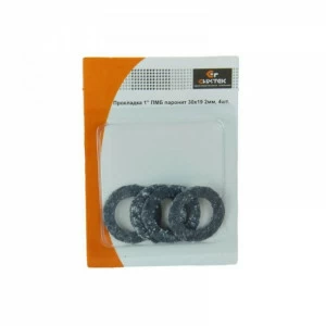 Прокладка паронитовая 1 ПМБ, 30х19, h-2мм блистер (4 шт) 10-0031