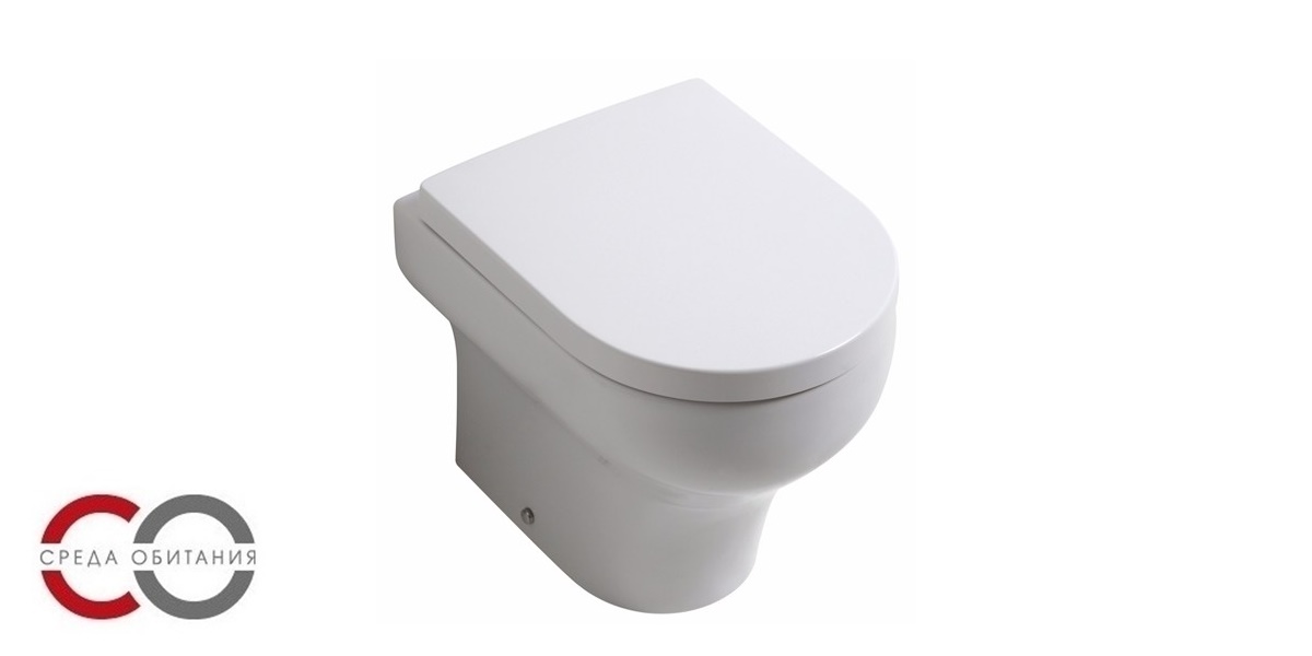 03CL Приставной унитаз напольный Белый Olympia Ceramica CLEAR Италия - Вид №2