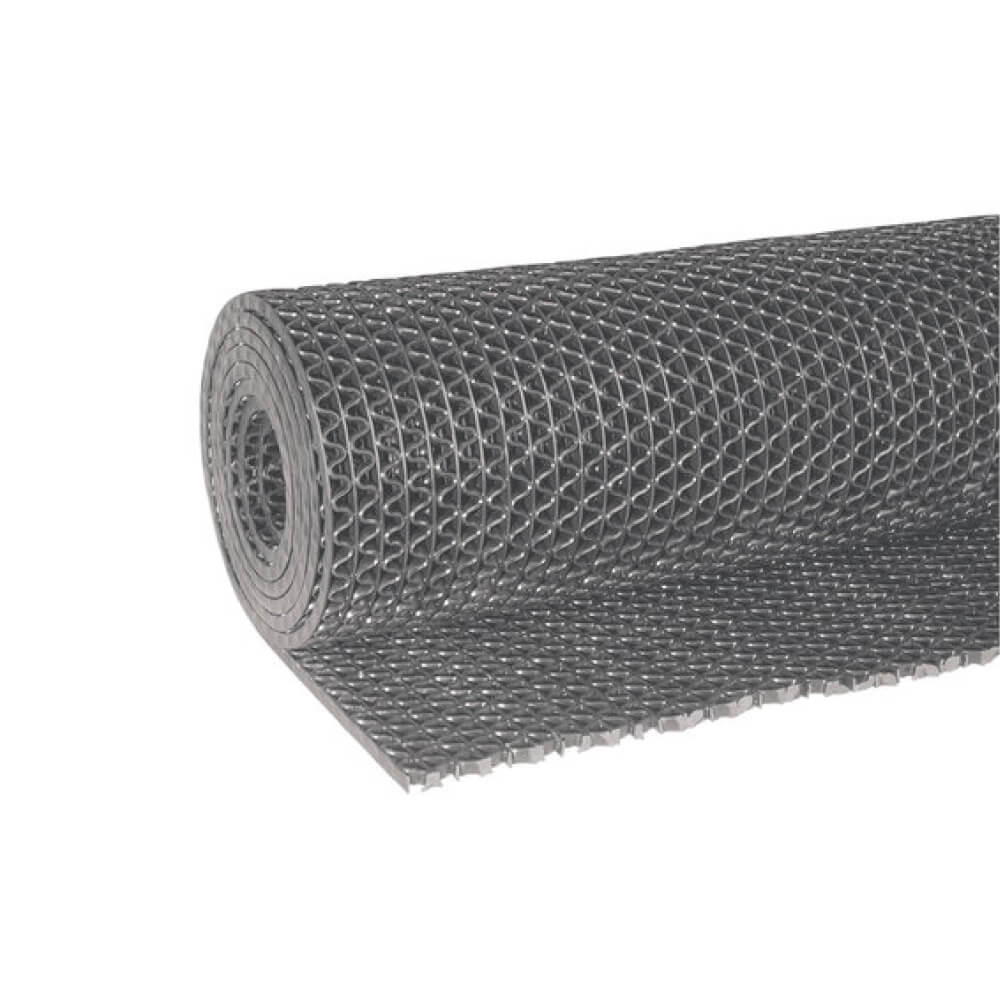 Антискользящее покрытие Зиг-Заг 1,15х10 м без подложки 4,5 мм Серый STELLA STSR-1309