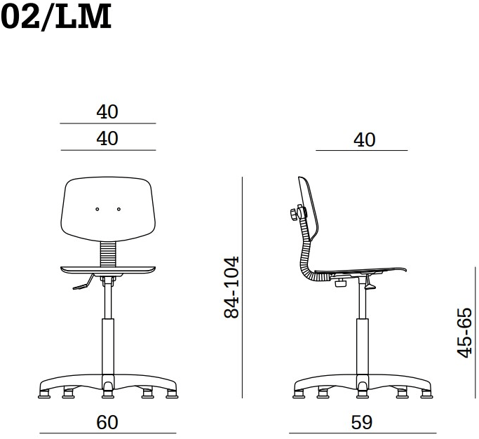 Linea Fabbrica Офисный стул с регулируемой высотой из бука Woody sun-id-1441694 - Вид №2