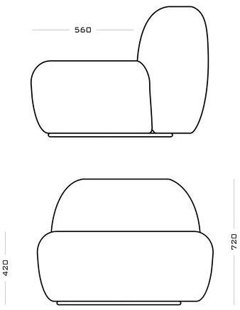 Secolo B-15z Мягкое стул-кресло из ткани  - Вид №2