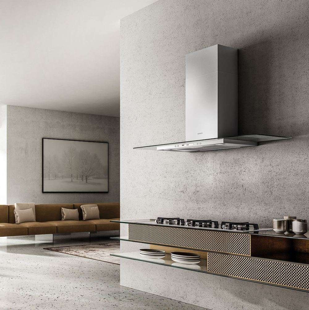 FLAT PLUS IX/A/90-PRF0097368 Вытяжки / декоративный дизайн, 90 см, 1200 куб.м., электронное управление, нержавеющая сталь Elica  - Вид №1