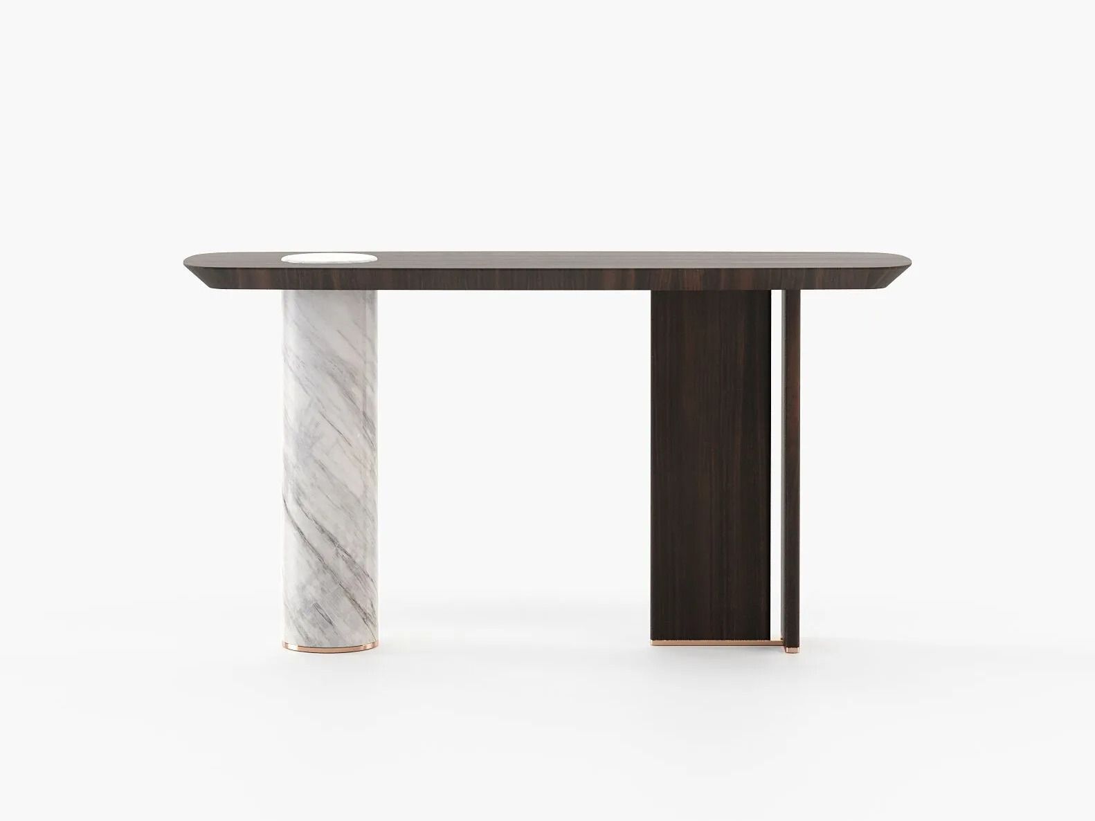 Консоль из мрамора и дерева Laskasas холст ARCH-00071071 - Вид №3