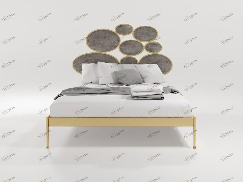 Barel Двуспальная кровать с мягким изголовьем sun-id-1348225