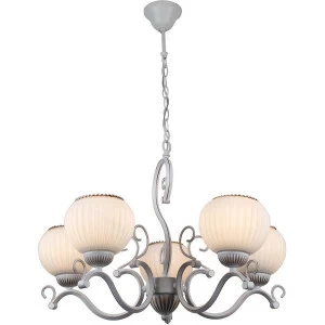 Подвесная люстра Omnilux Ovilo OML-53403-05 OMNILUX OVILO 187097 Белый