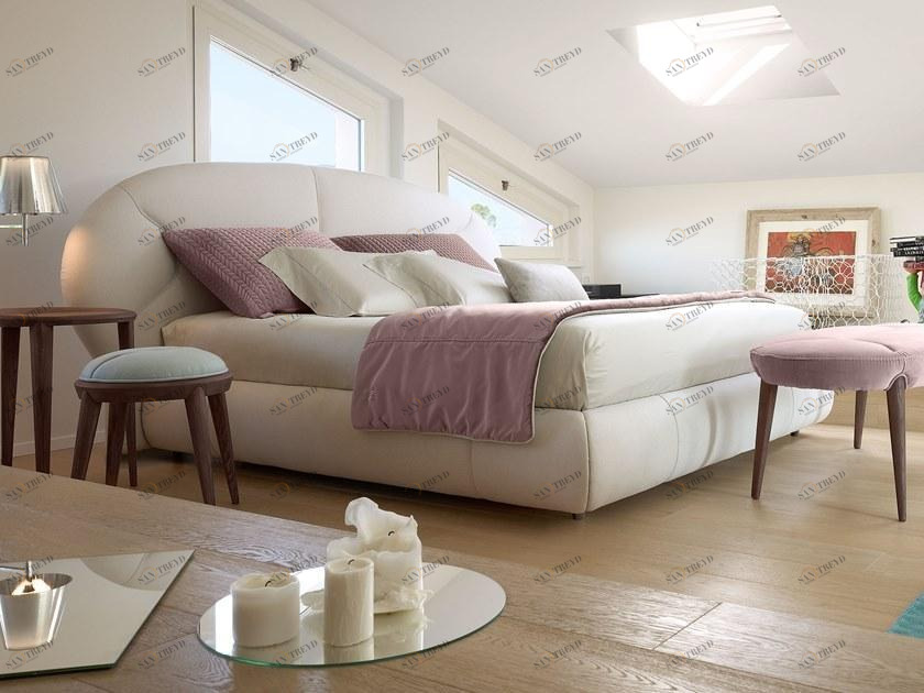 VOLPI Обитое тканью изголовье для двуспальной кровати Contemporary living 8nle-004-0in