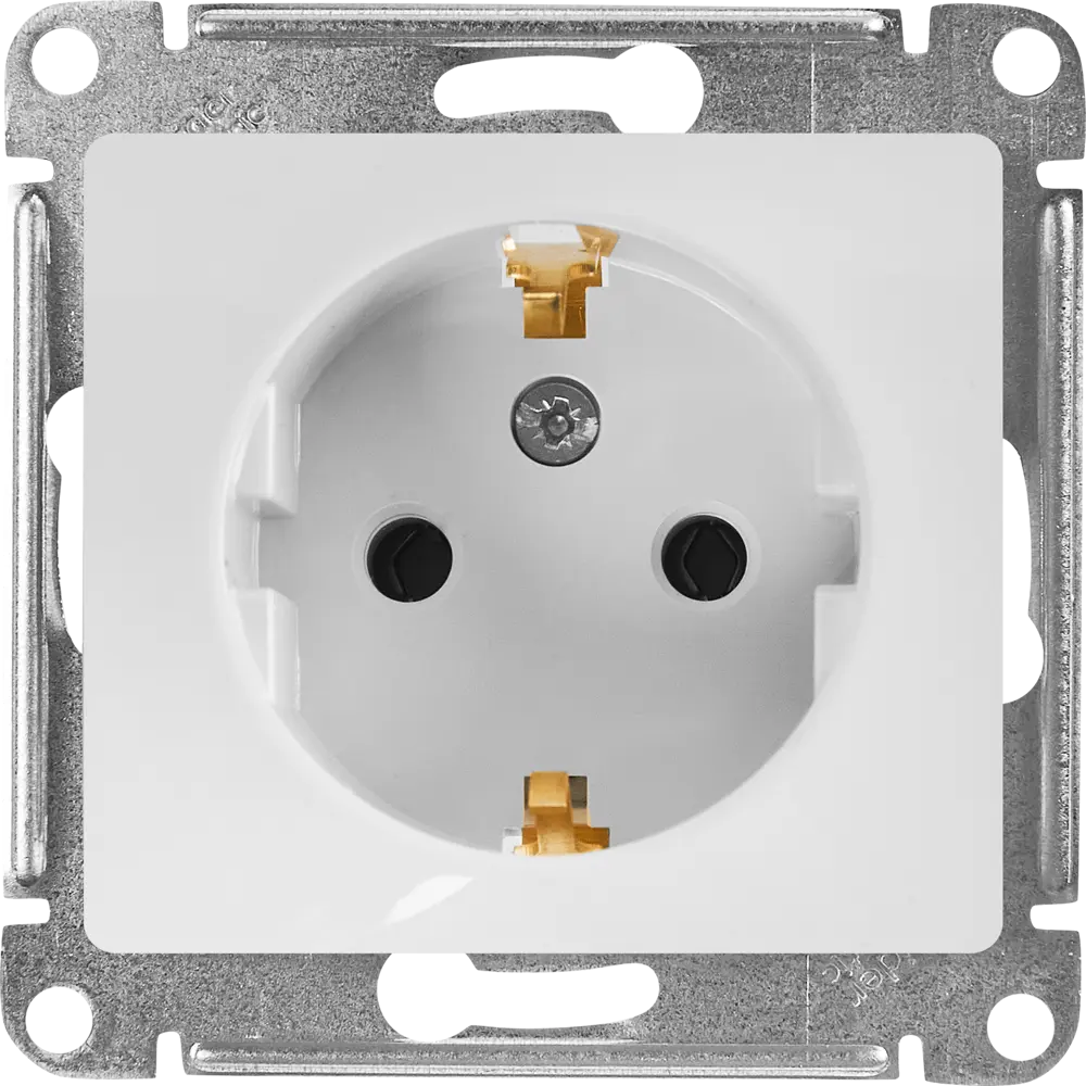 Schneider Electric Glossa — встраиваемая розетка с заземлением 86710177 STLM-0070794