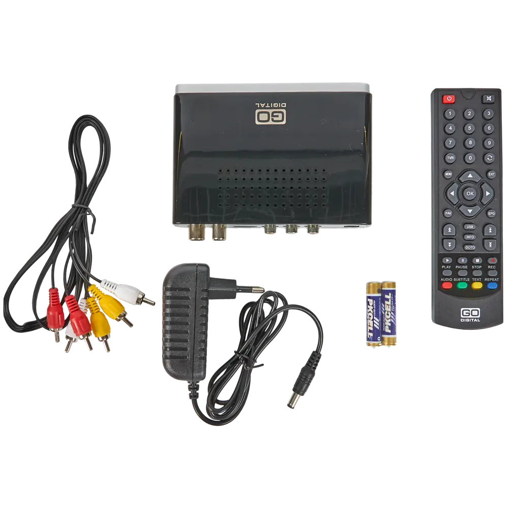 Ресивер GoDigital DVB-T2 1306, 3 входа, 4 выхода 82365439 STLM-2160390 Santreyd  - Вид №3