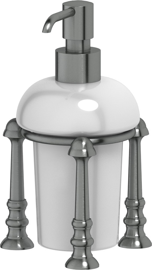 STI 429 Держатель дозатора жидкого мыла настольный 3SC STILMAR ANTIQUE SILVER Treesseci 3SC