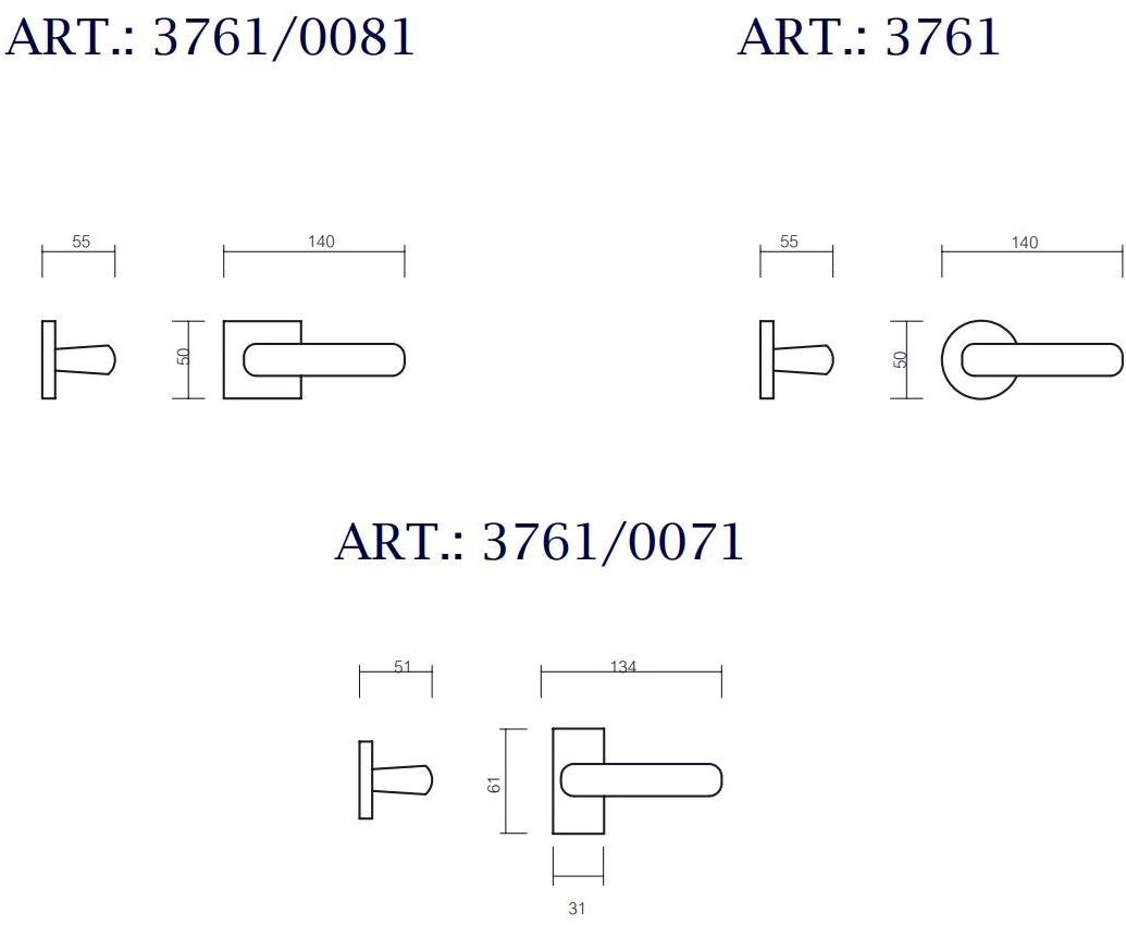 Pasini Ручка из латуни на розетке Expo 2 3771  - Вид №3