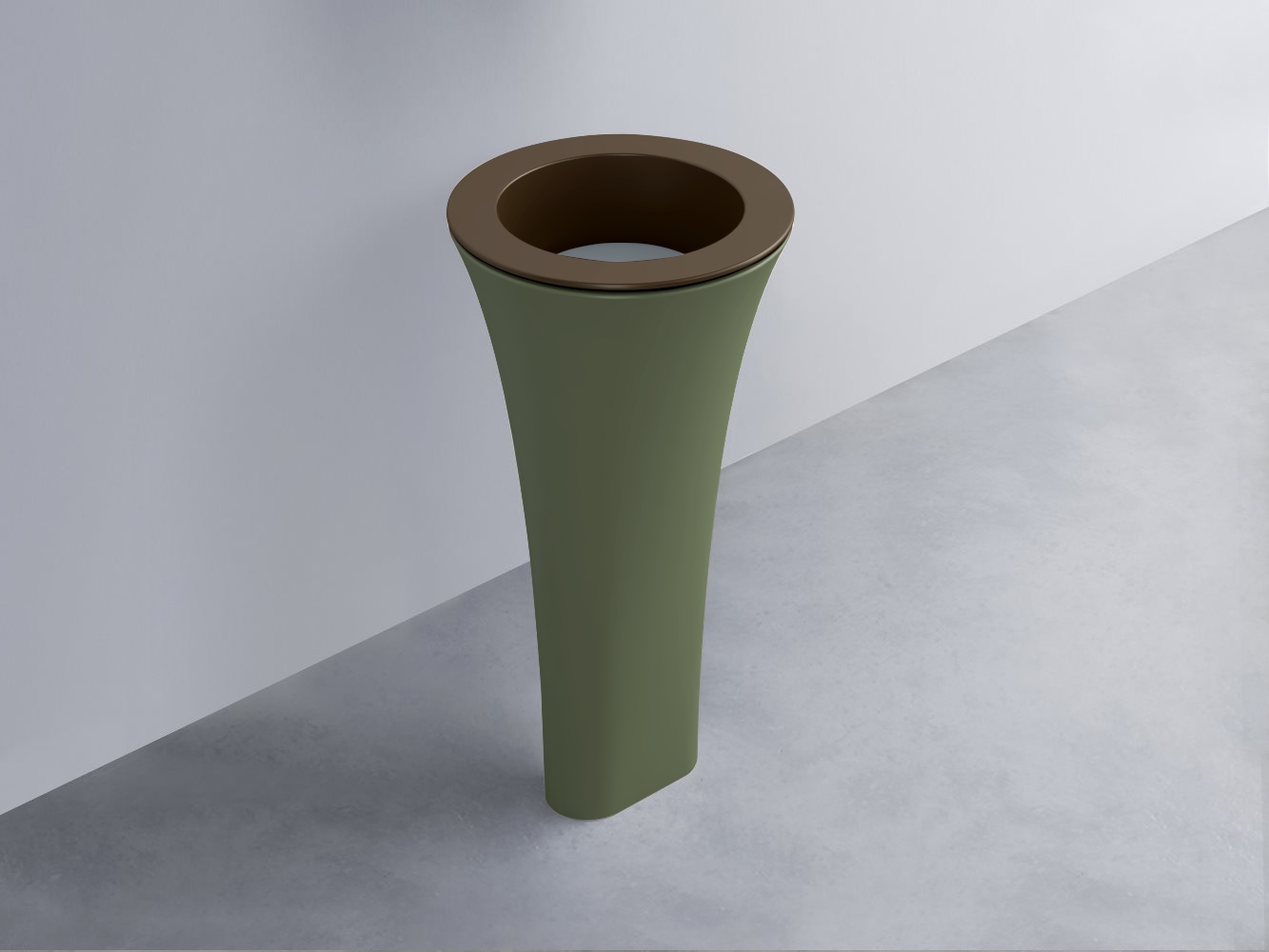 AMLA45-CA+AMPILT-BR+AMCOLT-AG Раковина Amedeo Tondo отдельностоящая cielo Enjoy + Amedeo Ceramica Cielo
