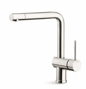 Смеситель для мойки, однорычажный, с поворотным изливом и сливом, диам. 28 мм. Соединительные шланги с внутренней резьбой 3/8 дюйма MOONY NEWFORM Италия