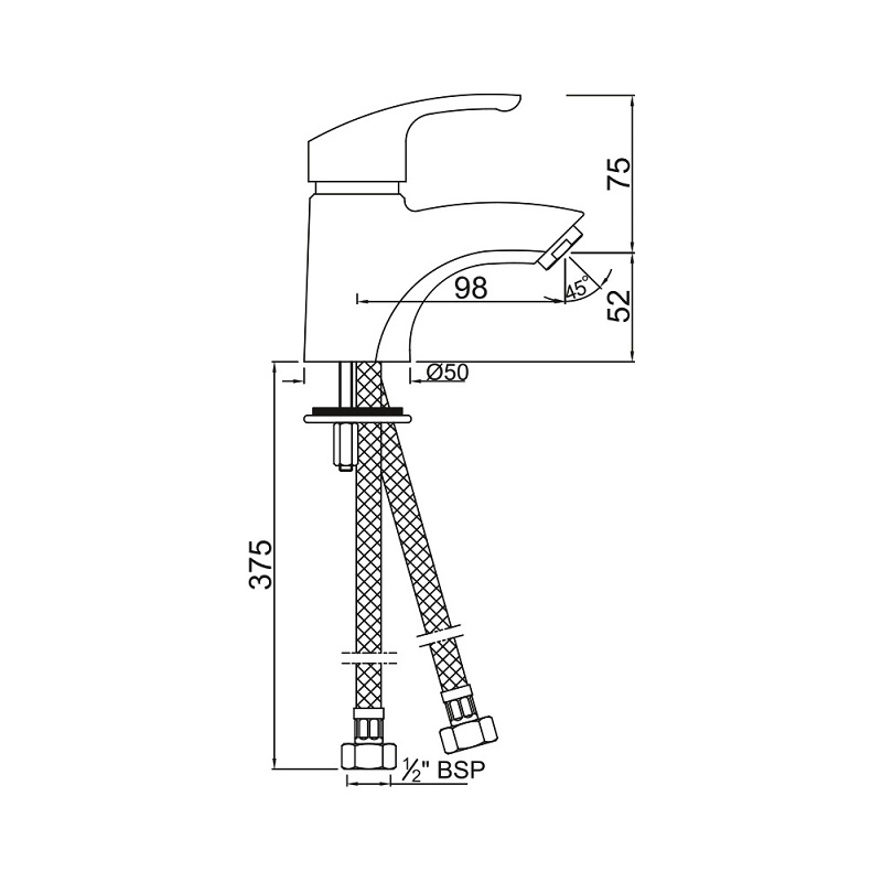 EKO-CHR-33001B Смеситель Jaquar Eko Santreyd - Вид №1