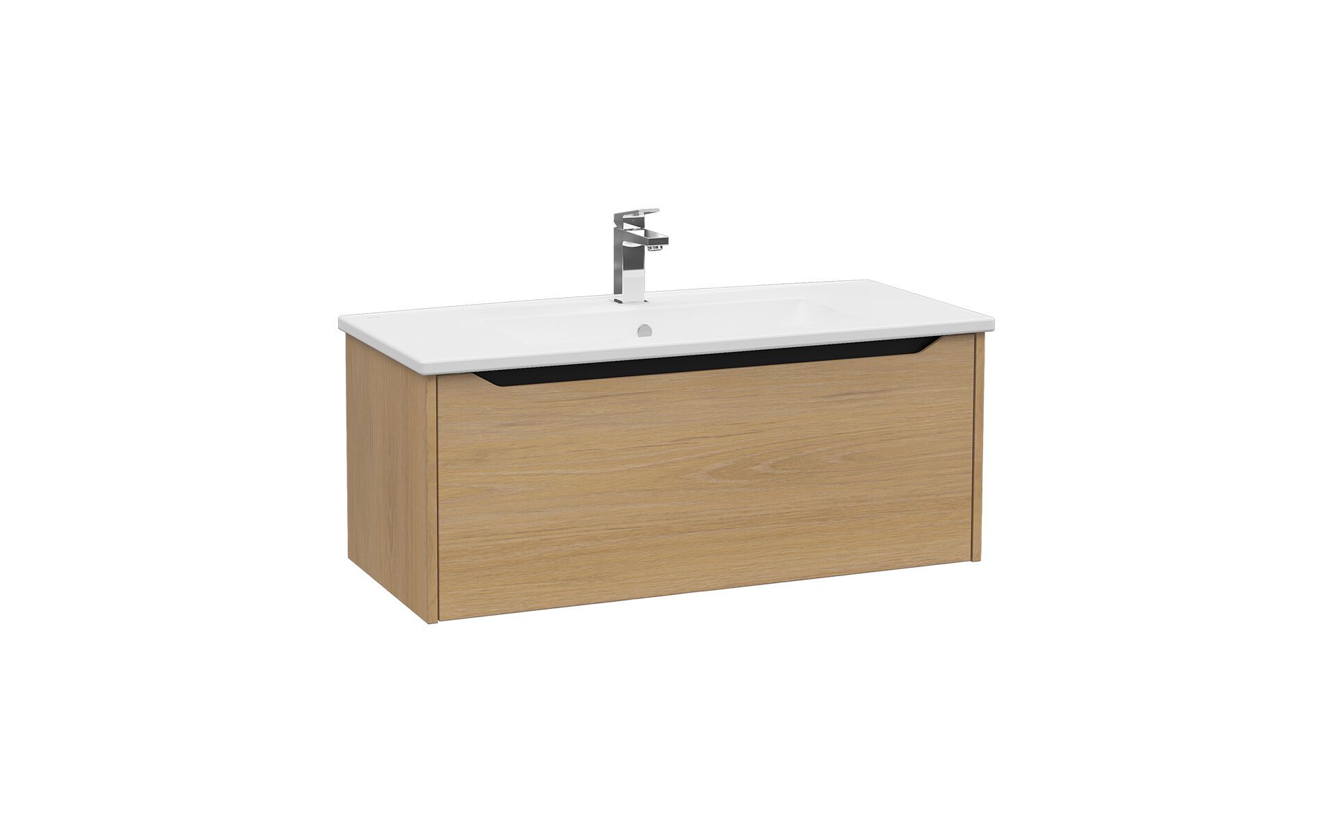 Подвесной шкаф для умывальника с ящиками со встроенной раковиной VitrA Bathrooms Integra Square ARCH-00078729 - Вид №4