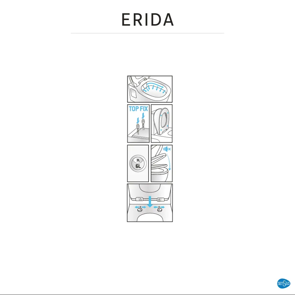 Унитаз подвесной Sensea Erida безободковый 83545196 STLM-2030148 - Вид №9