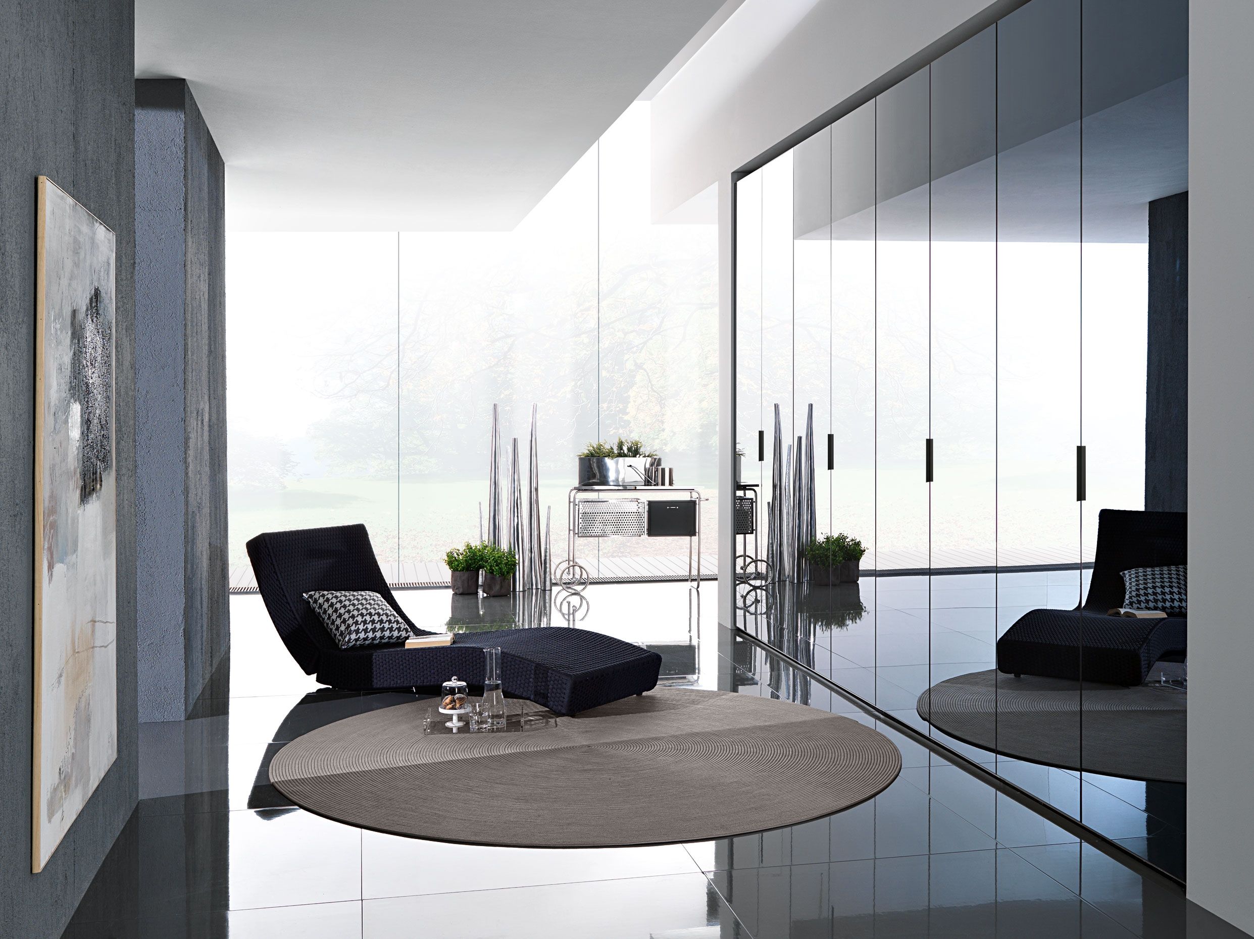 Индивидуальный зеркальный стеклянный шкаф MisuraEmme FIRST ARCH-00023188