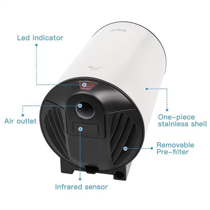 Сушилка для рук из нержавеющей стали AIKE AK2805_889  - Вид №4