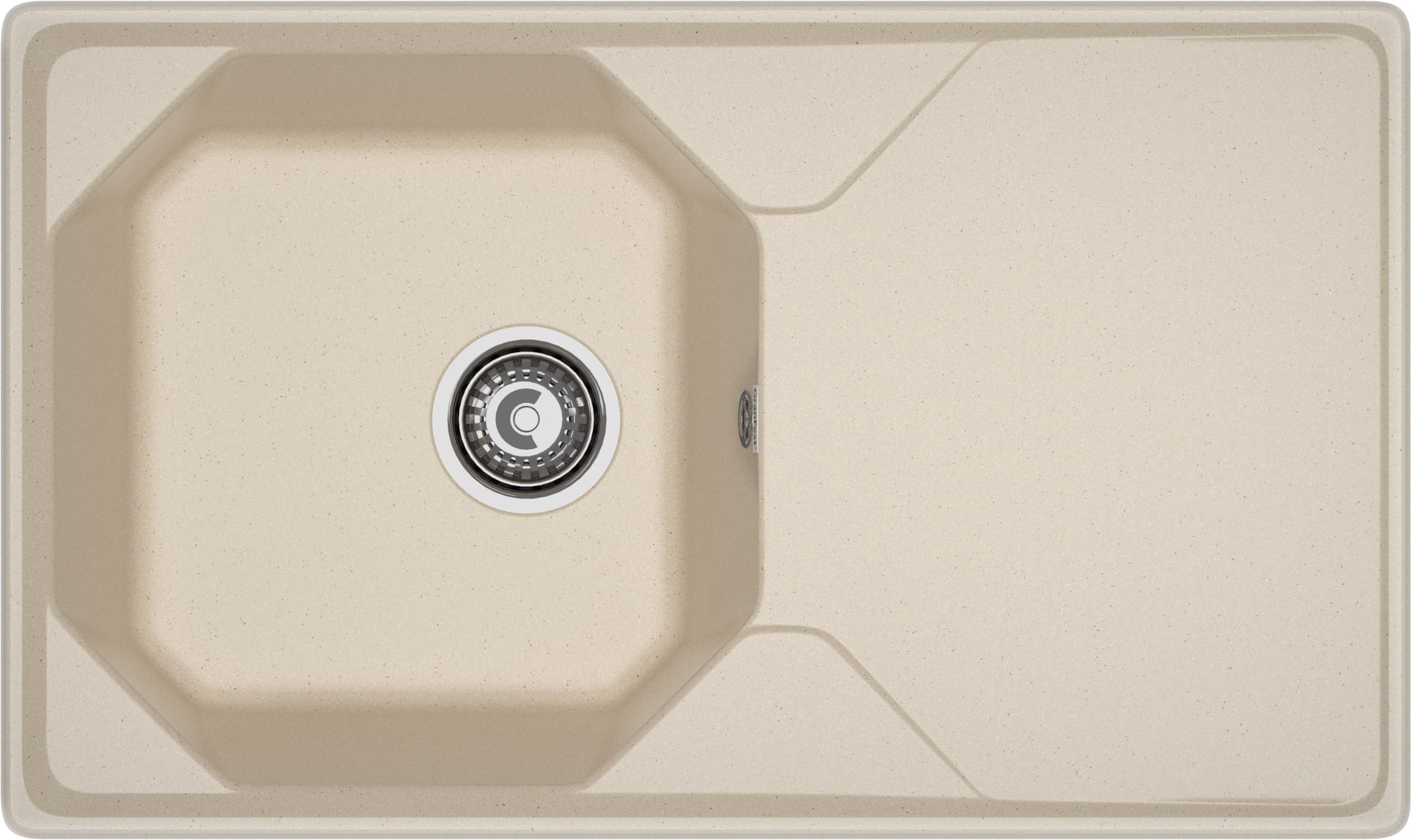 Кухонная мойка Искусственный камень UNIQUE S132 GranFest U-840L-S132