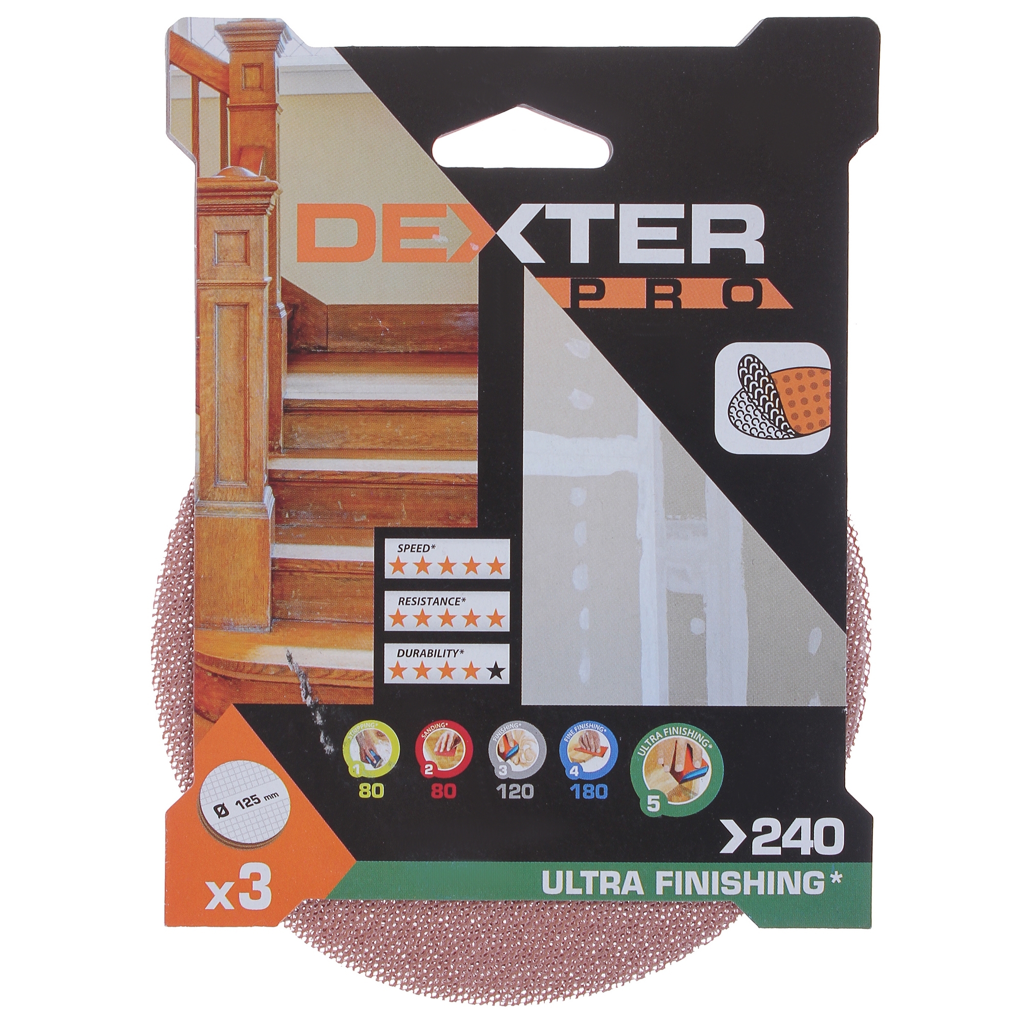 Шлифовальные диски Dexter Pro P240 для идеальной обработки поверхностей 81884817 STLM-0013906 - Вид №2