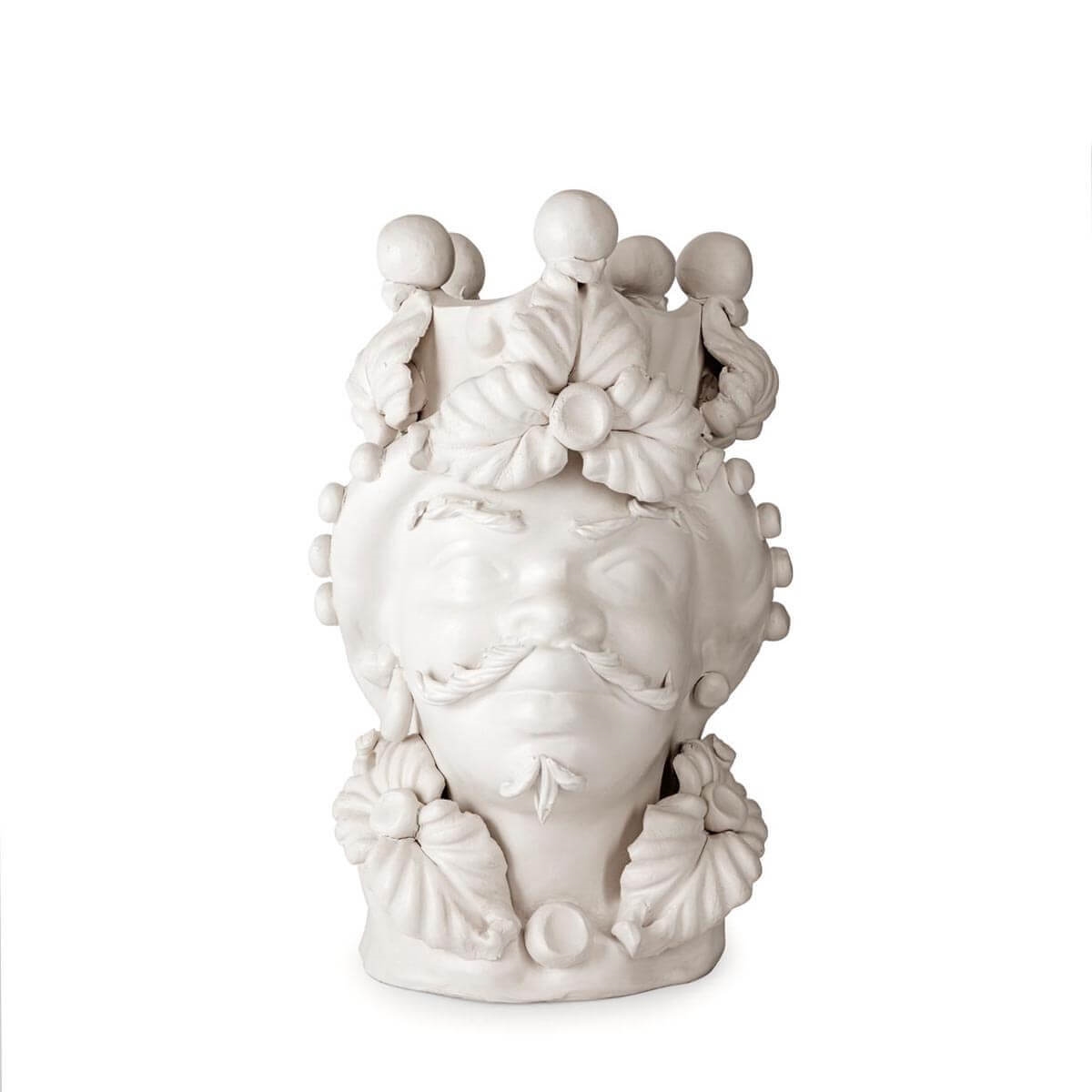 200944-WT ABHIKA ВАЗА MORO MAN EVE WHITE MATT 