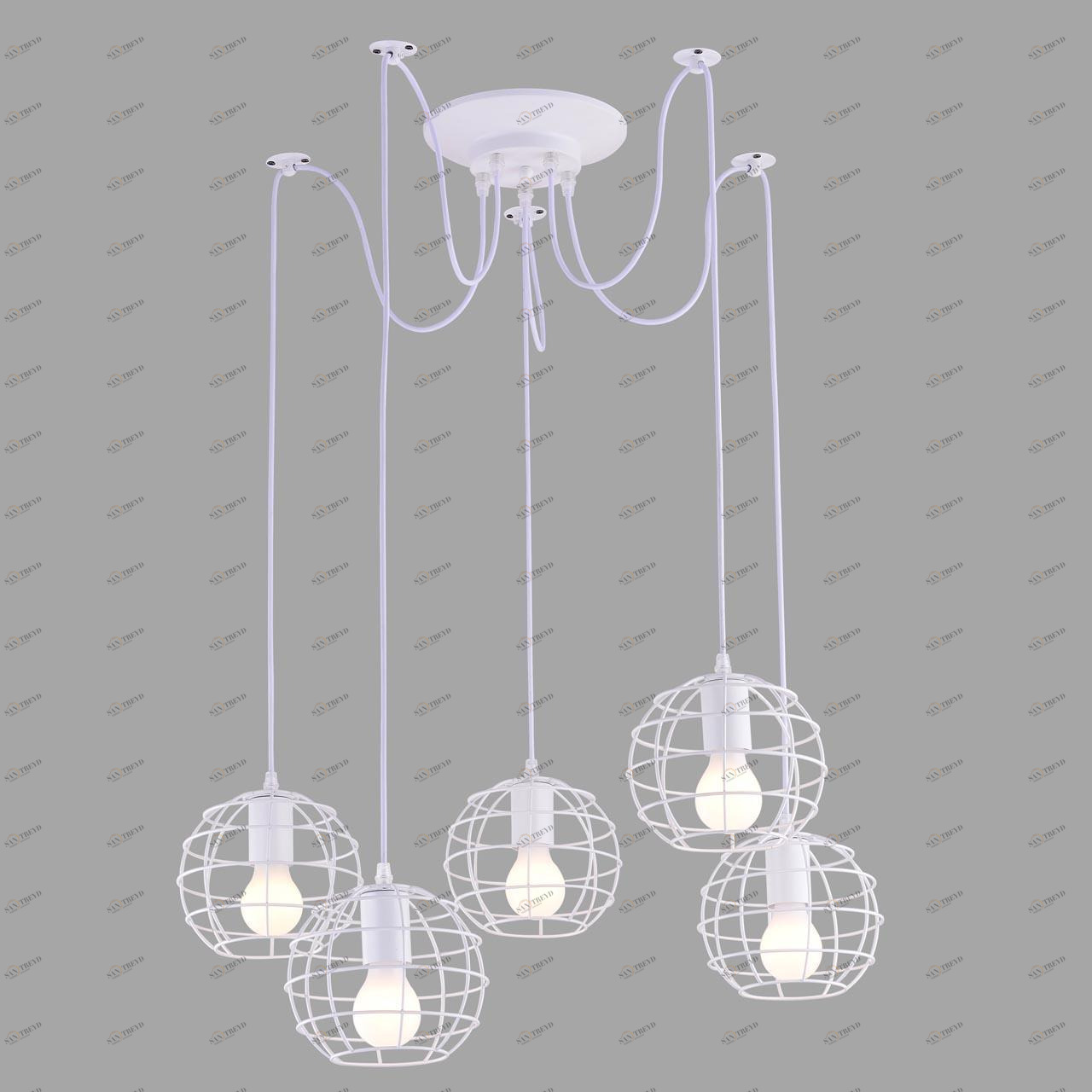 Подвесная люстра Arte Lamp A1110SP-5WH ARTE LAMP ДИЗАЙНЕРСКИЕ 187628 Белый 