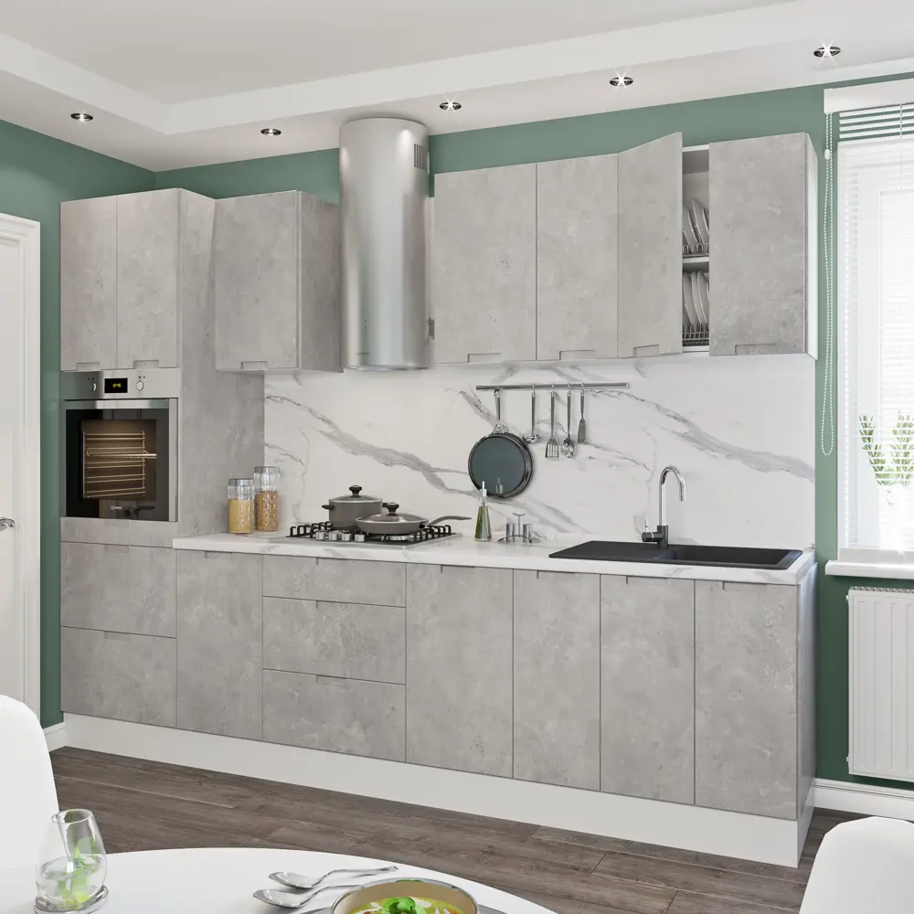 Дверь для шкафа Delinia «Берлин» 30x92 см, МДФ, цвет серый STLM-2197654 - Вид №11