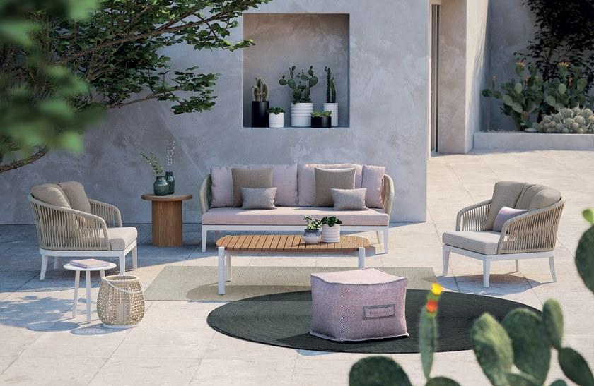 Atmosphera Садовый пуф квадратный со съемной крышкой из технической ткани Soft Cx.sf.pfq60 - Вид №3