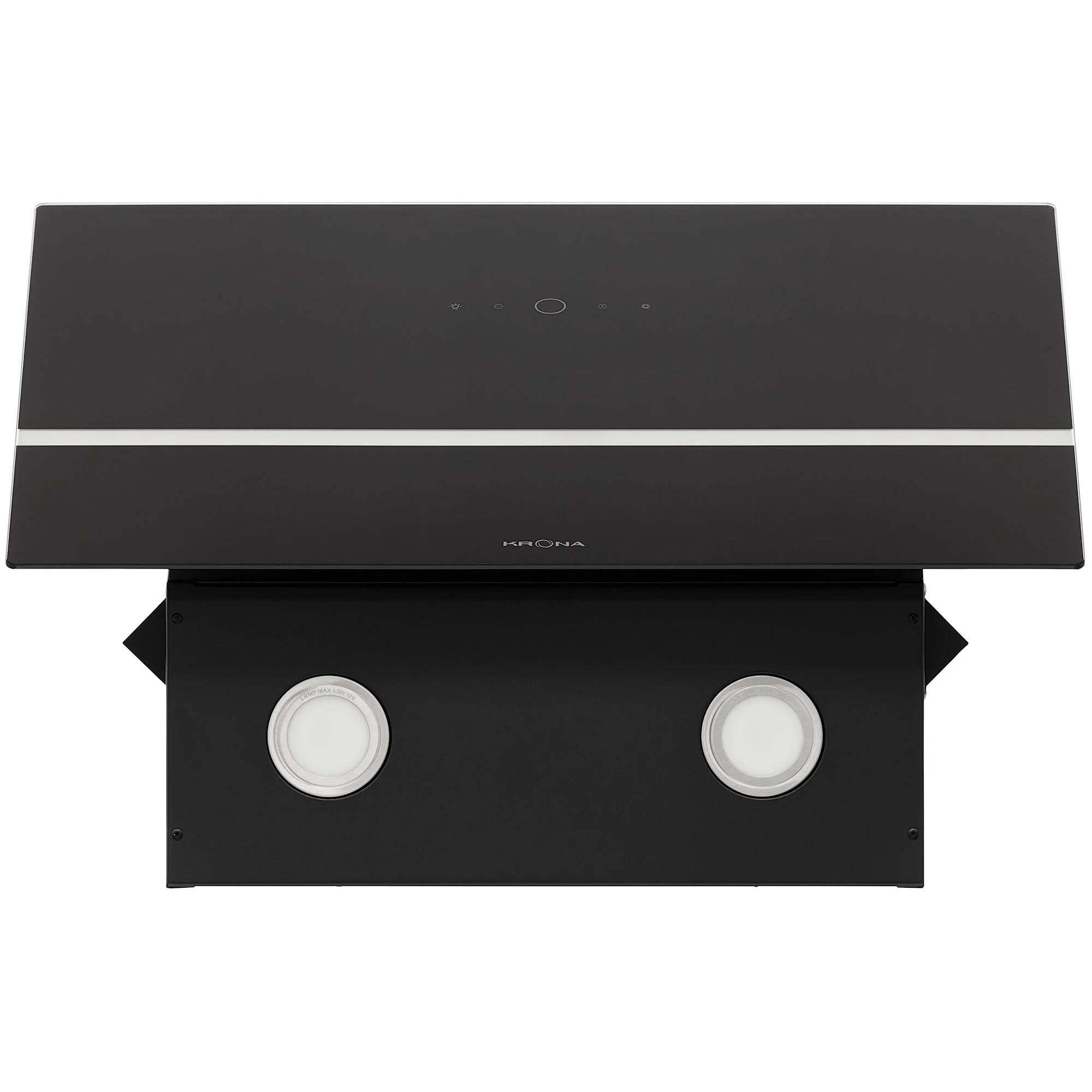 9138441 Вытяжка наклонная KRONA BRUNA 600 S черный/серебристый STDN-0035915 - Вид №9