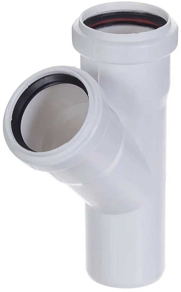 Тройник канализационный EQUATION 50x50/45° с шумопоглощением 81952609