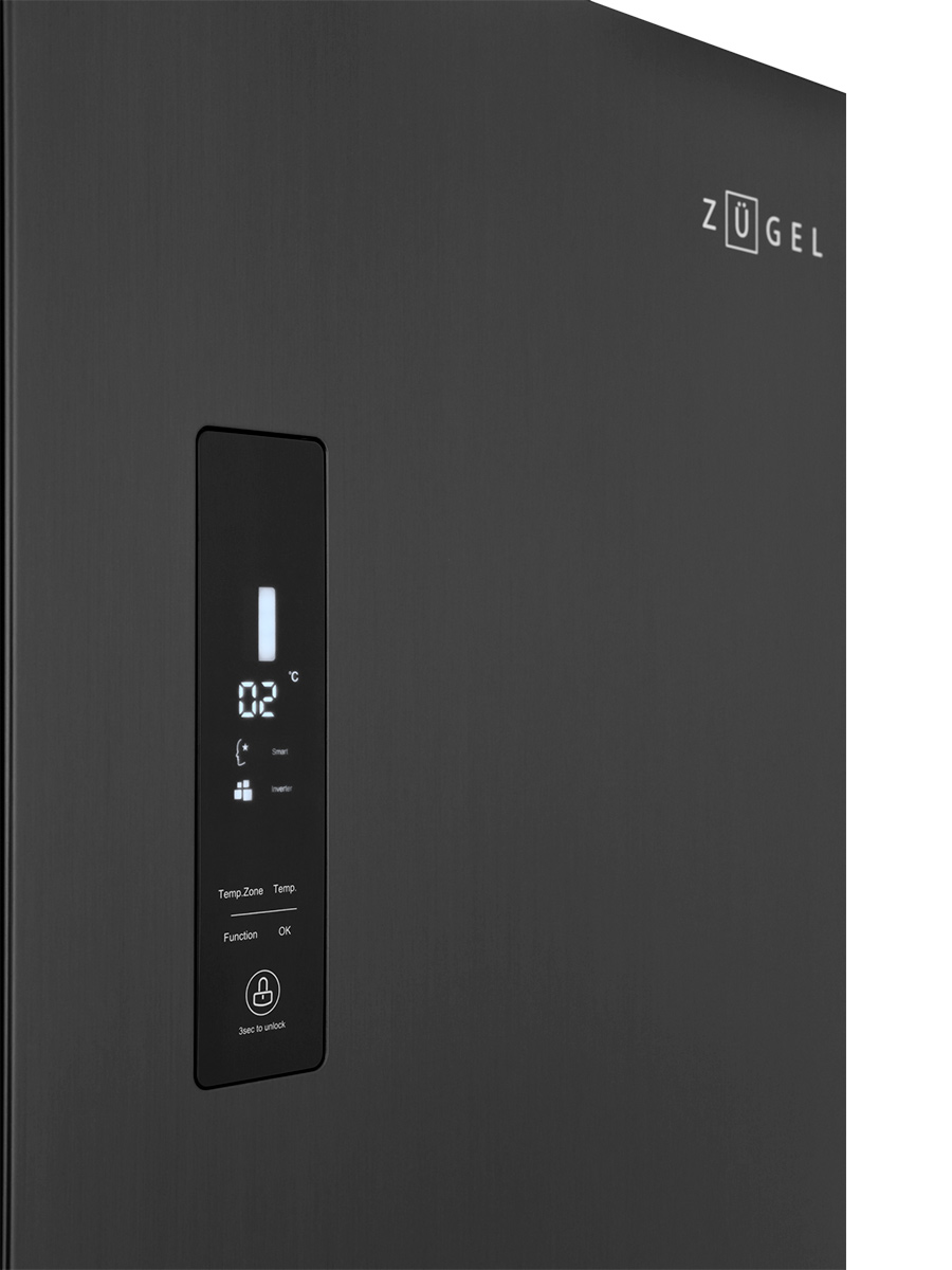 9953099 Холодильник Side by Side   ZUGEL ZRSS630B черный STDN-0027801 - Вид №9