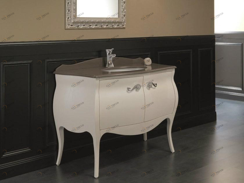 Mobiltesino Лаковая тумба под умывальник с дверцами Memory Me 16