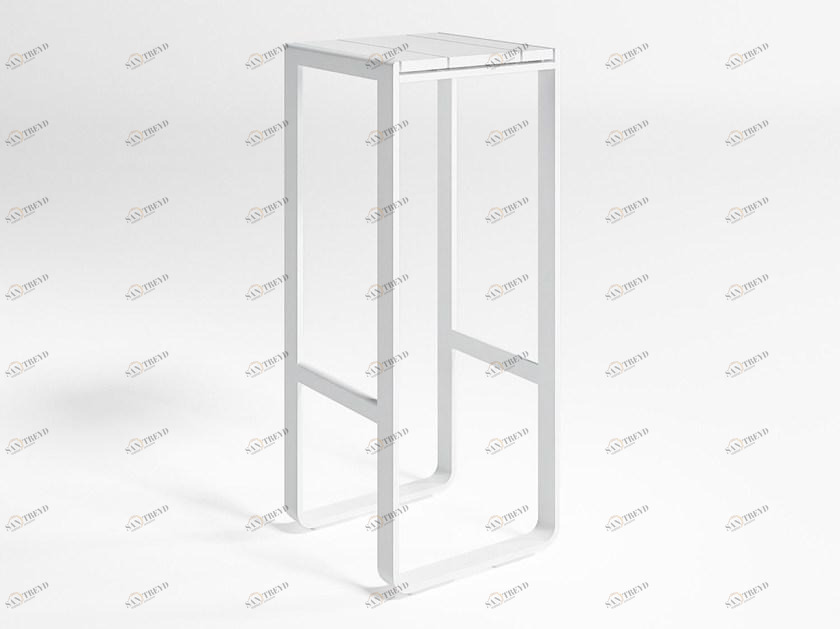 GANDIABLASCO Высокий садовый табурет из термолакированного алюминия с подставкой для ног Flat sun-id-1484348