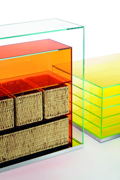 Glas Italia Отдельностоящий книжный шкаф из стекла Boxinbox sun-id-1372194 - Вид №1