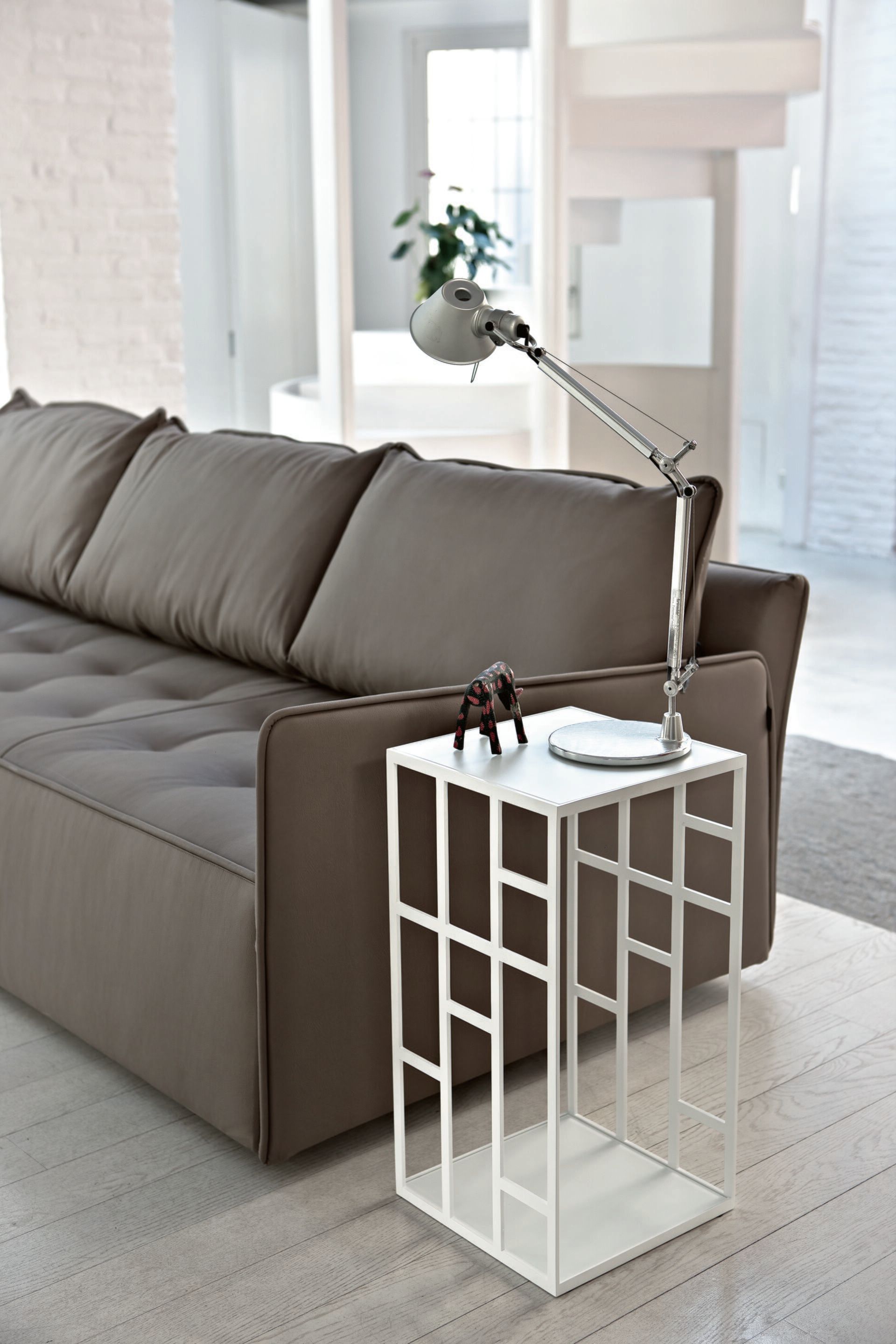 Журнальный столик из стали и хрусталя Bontempi Casa MANHATTAN ARCH-00055135 - Вид №4