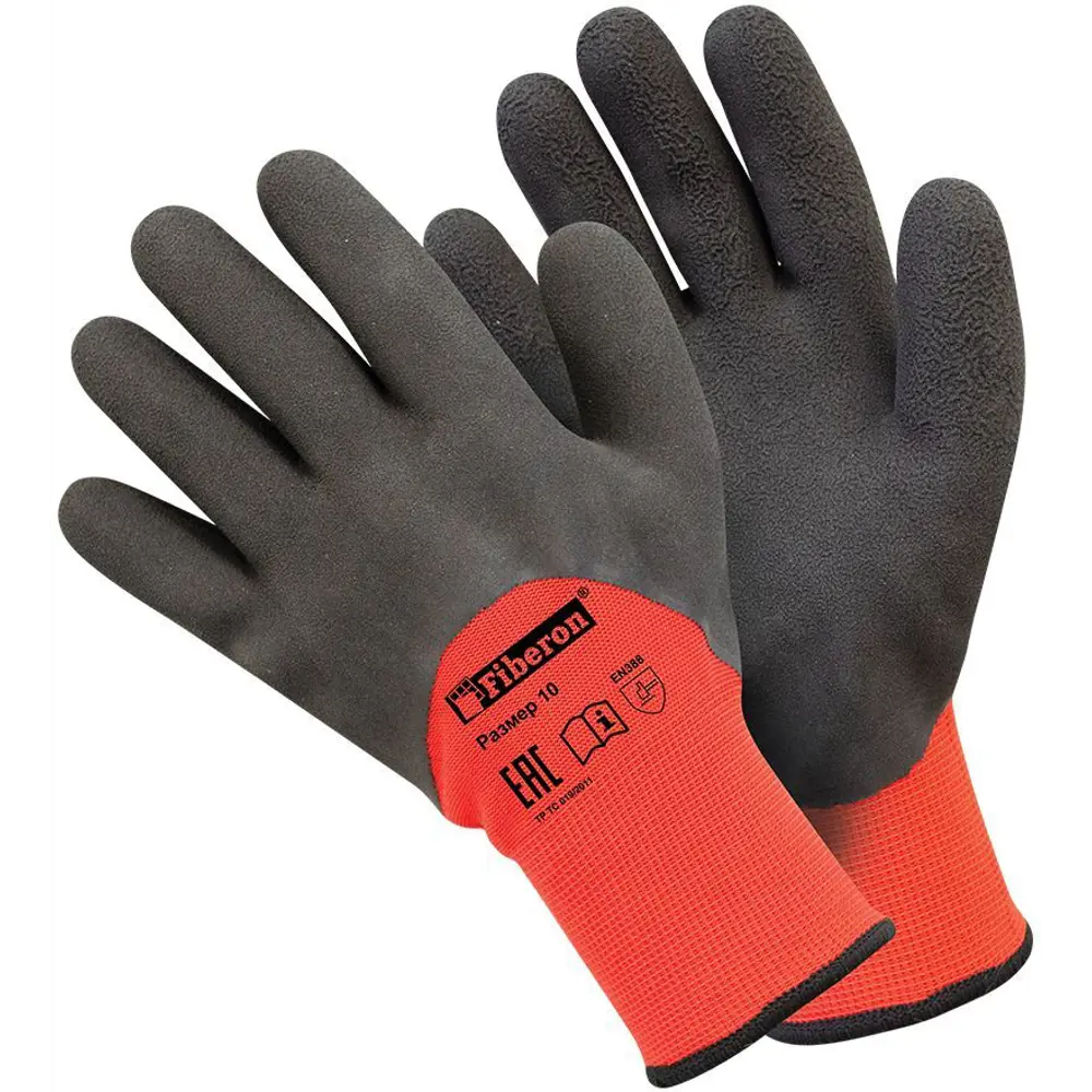 Fiberon: Утепленные рабочие перчатки с усиленным захватом 89356939 STLM-1327059