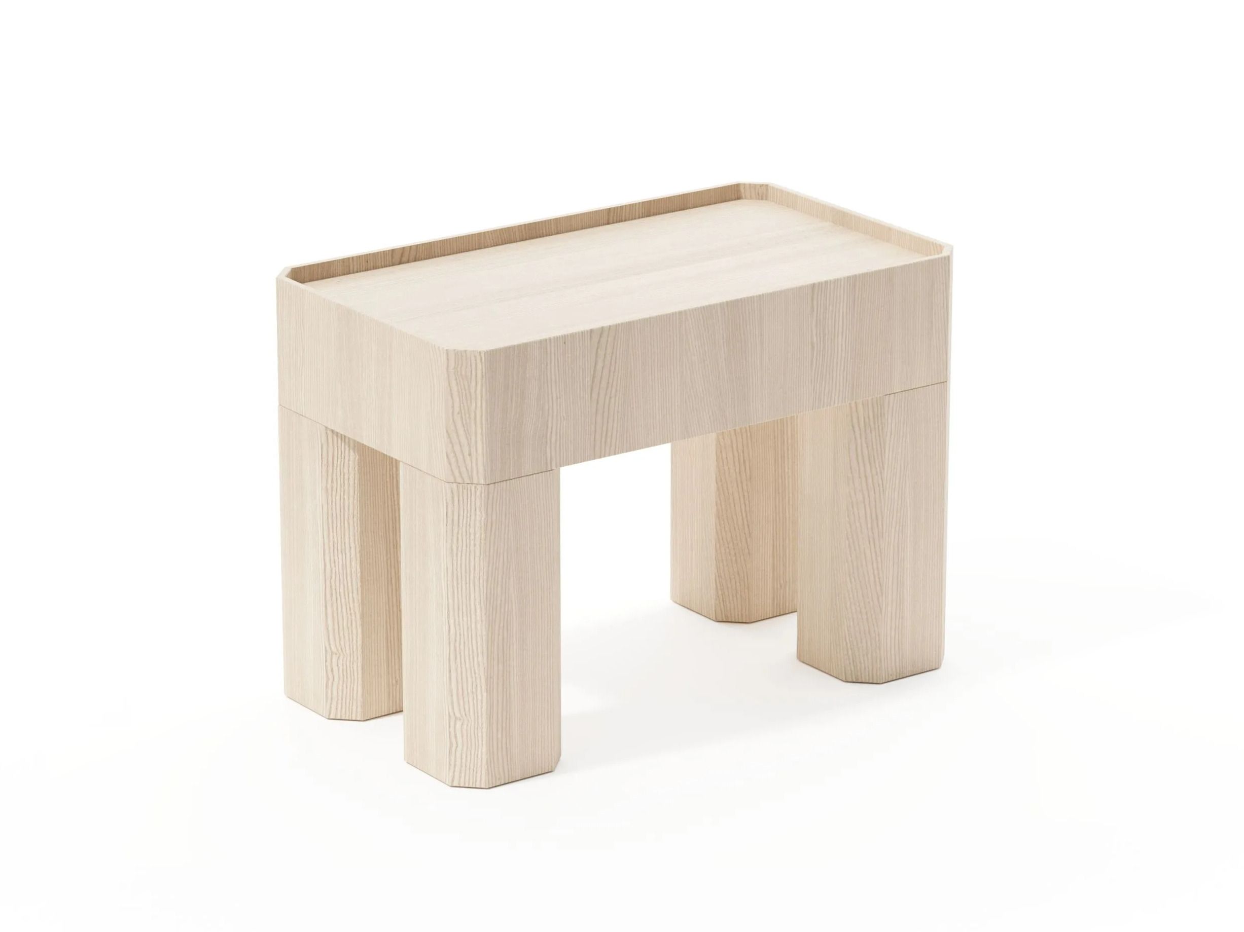 Деревянный прямоугольный журнальный столик Joyf блок ARCH-00065837